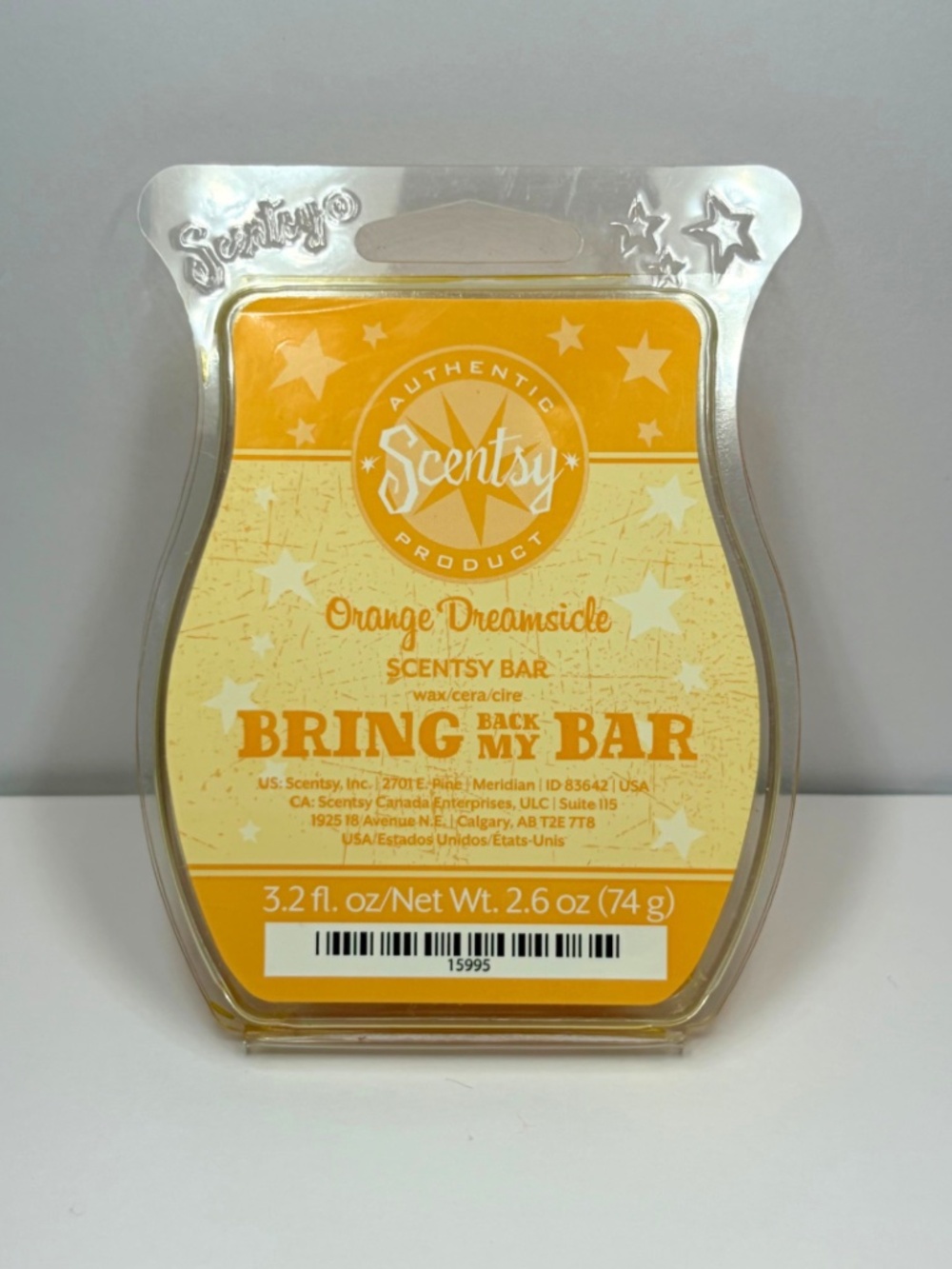 Orange Dreamsicle Scentsy Wax Bar